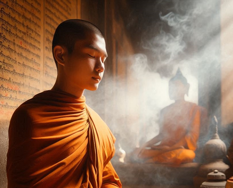 What is a novice male monk(Sāmaṇera)?